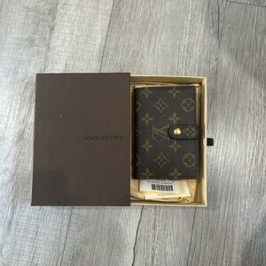 Louis Vuitton Black and Brown Monogram Card Holder